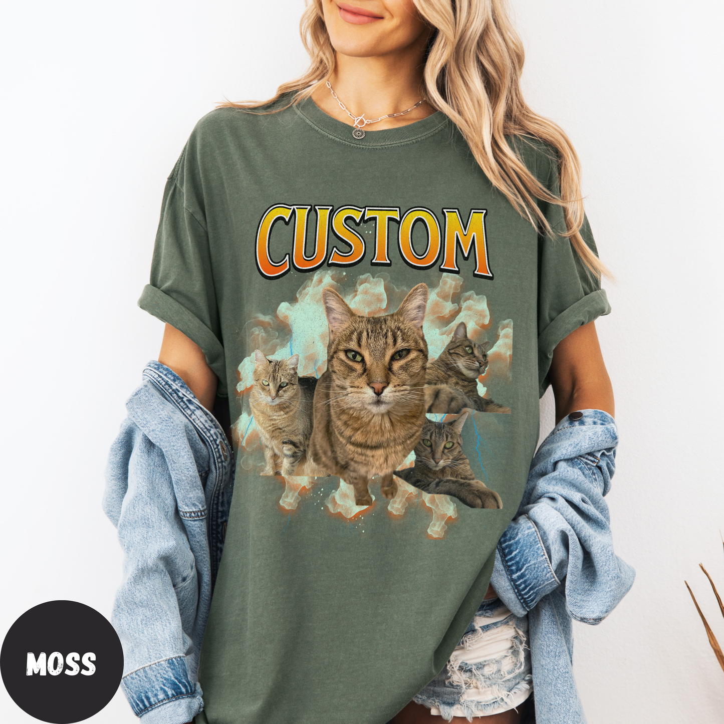 Comfort Colors Custom Cat Bootleg Shirt
