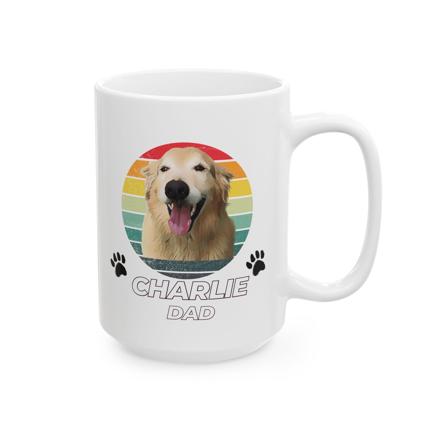 Custom Vintage Pet Portrait Mug