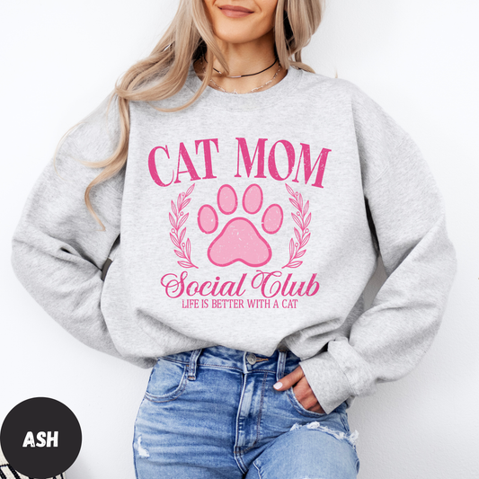 Cat Mom Social Club Sweatshirt