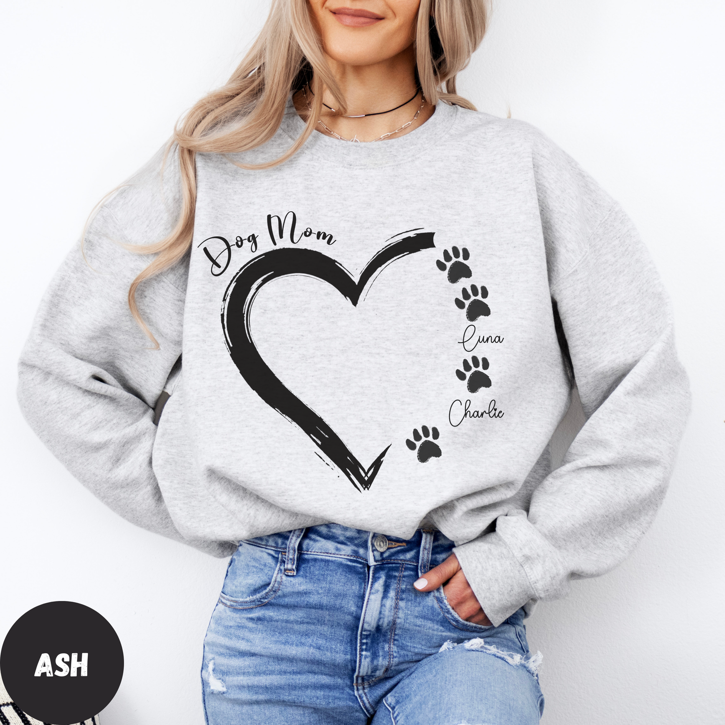 Custom Dog Mom Sweatshirt