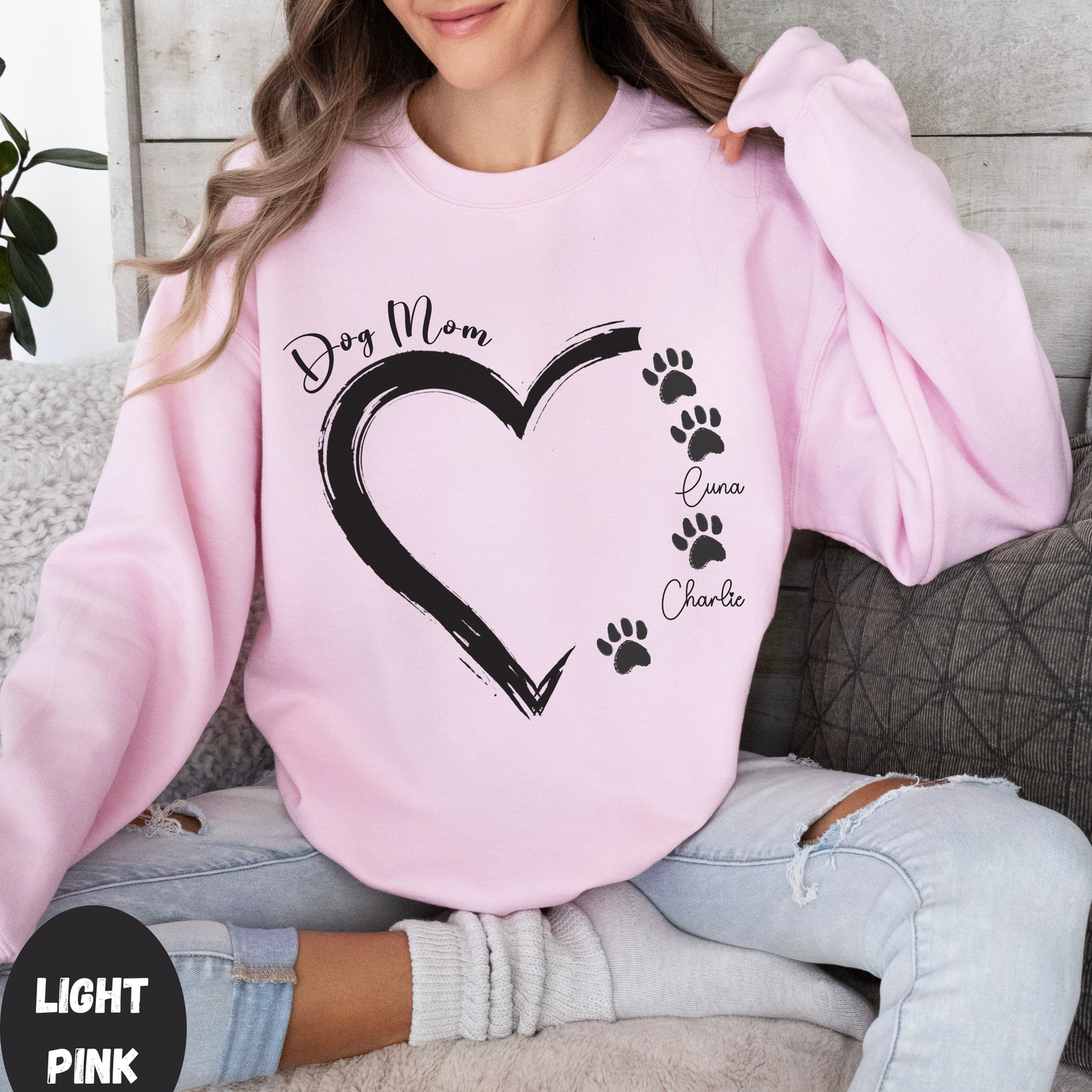 Custom Dog Mom Sweatshirt