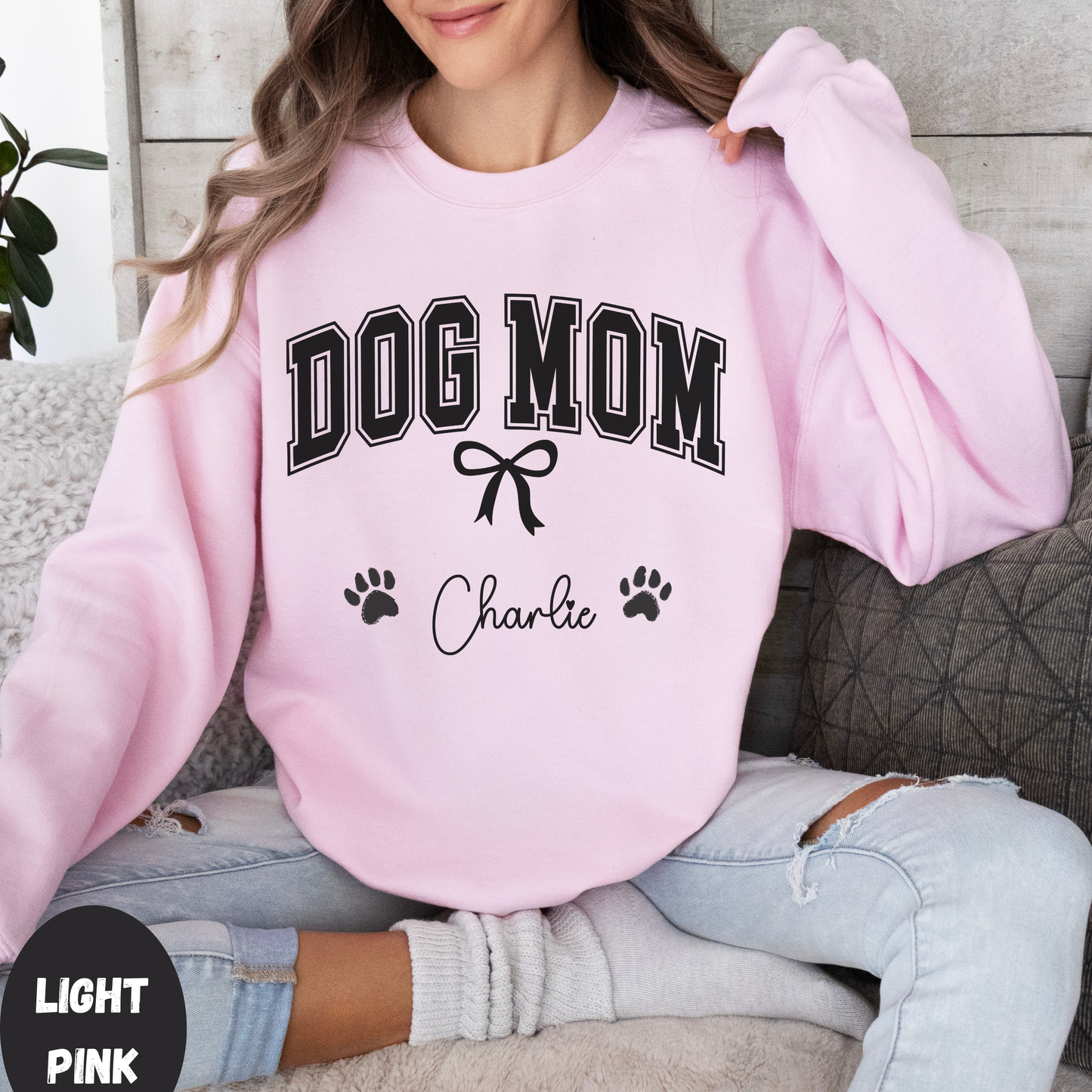 Custom Dog Mom Sweatshirt