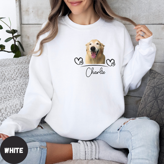 Custom Dog Face Sweatshirt