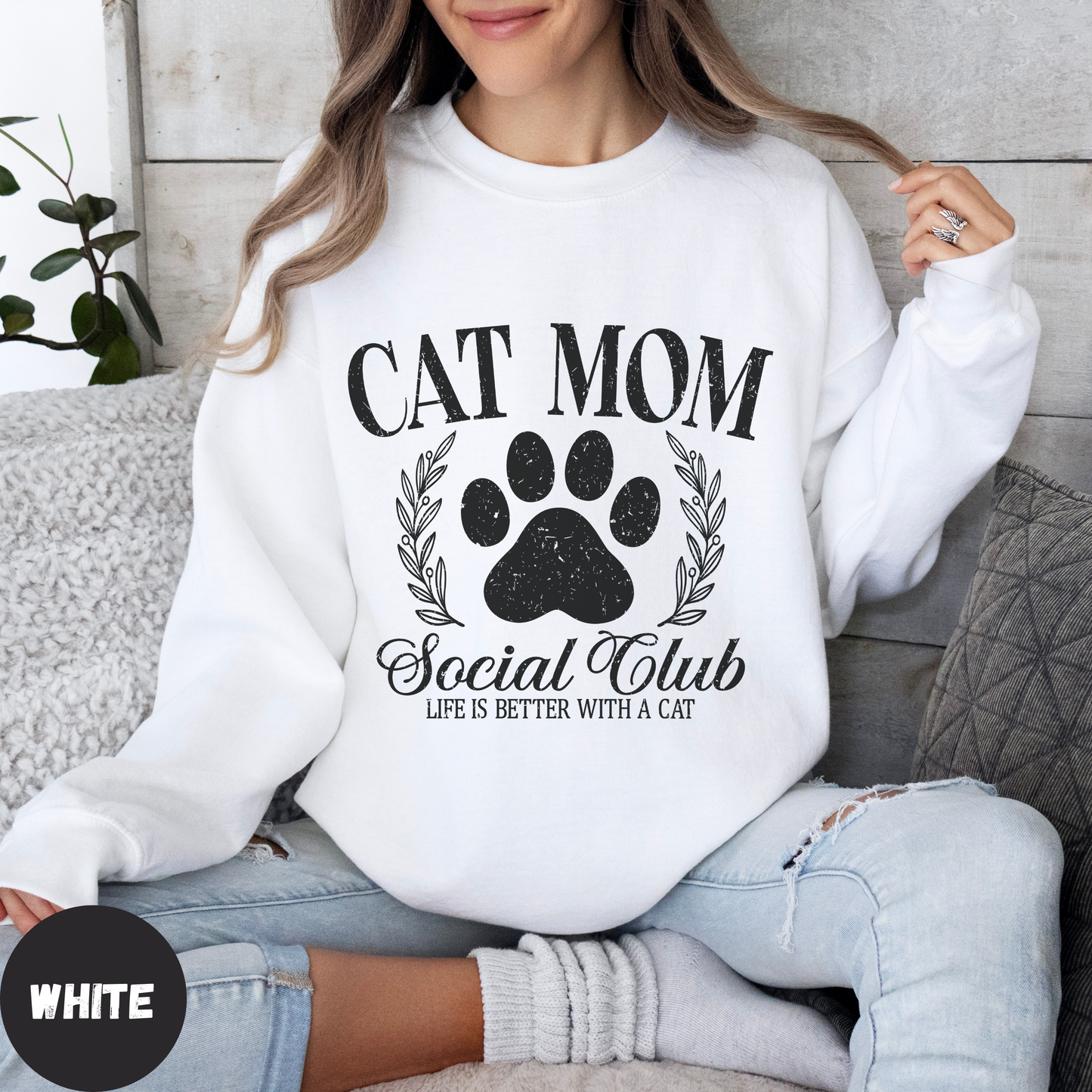 Cat Mom Social Club Sweatshirt