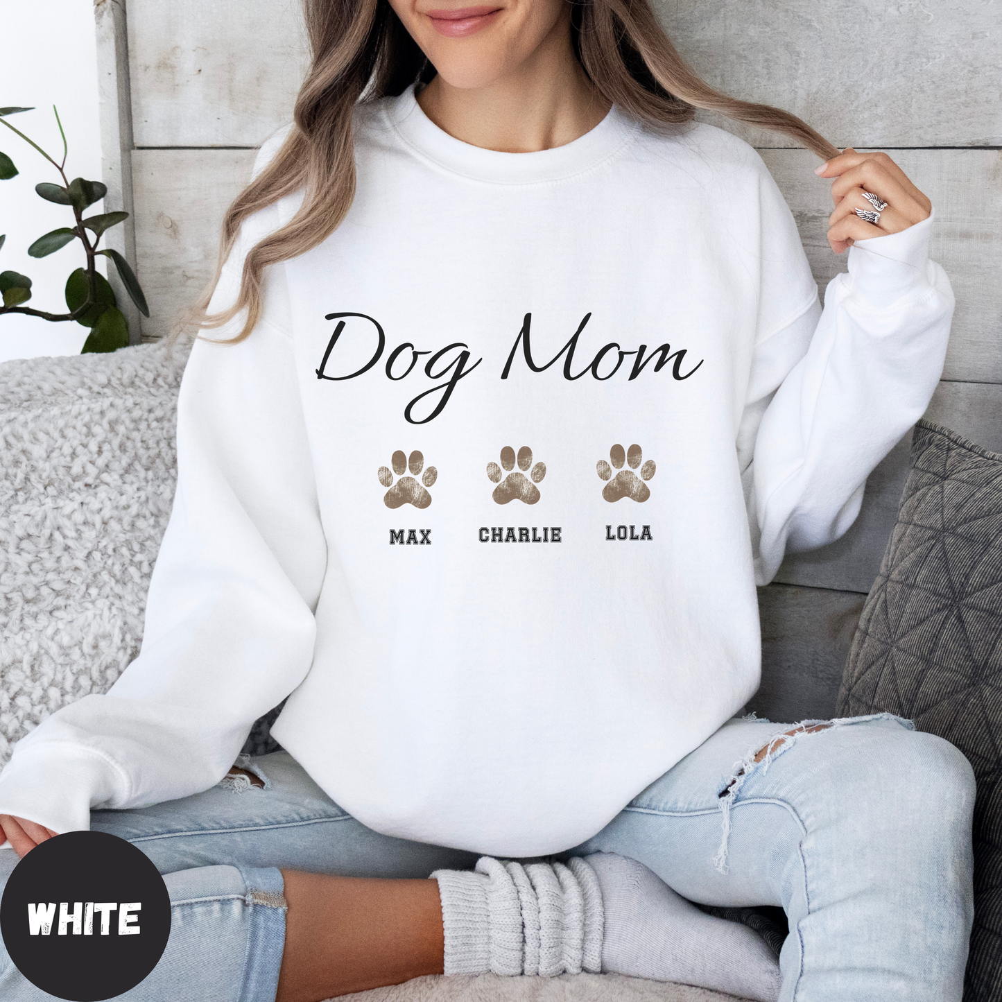 Custom Dog Mom Sweatshirt