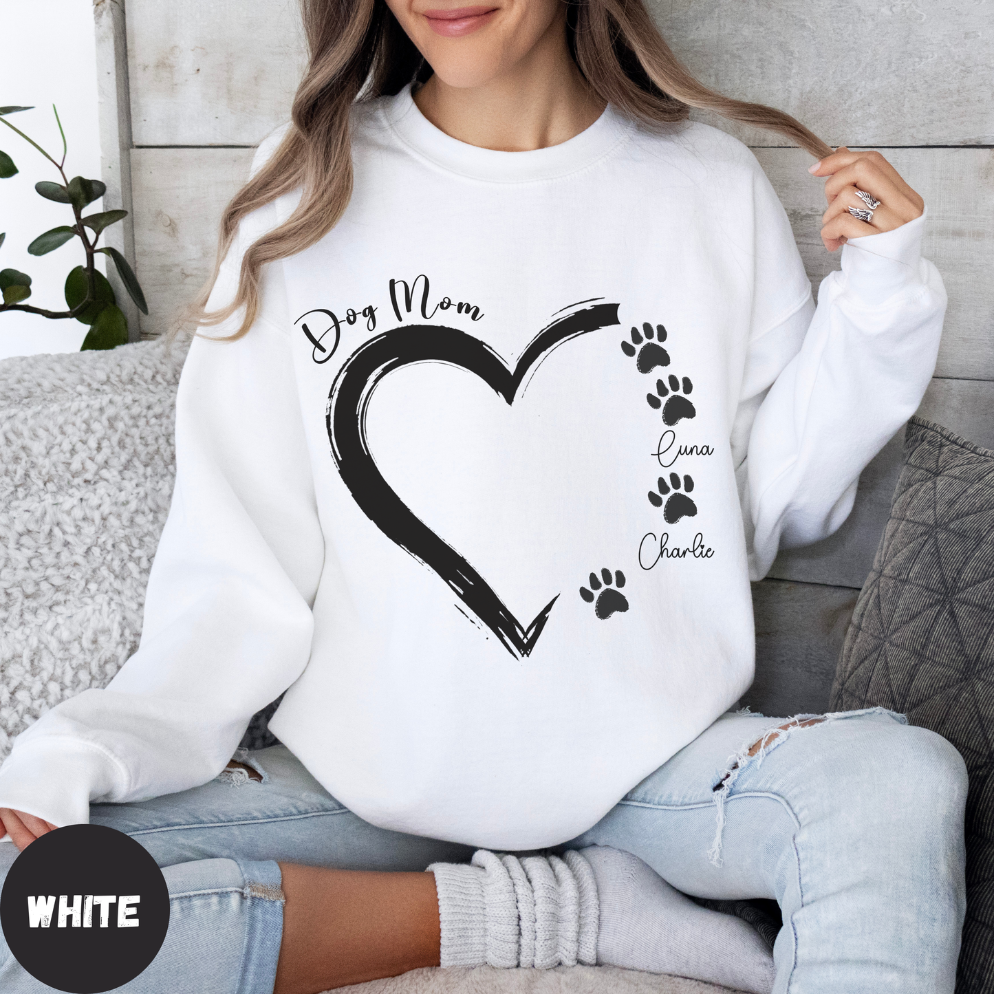 Custom Dog Mom Sweatshirt