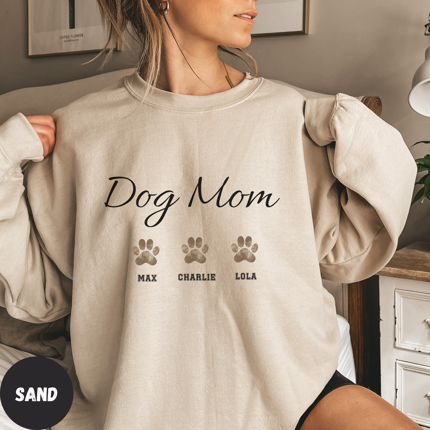 Custom Dog Mom Sweatshirt