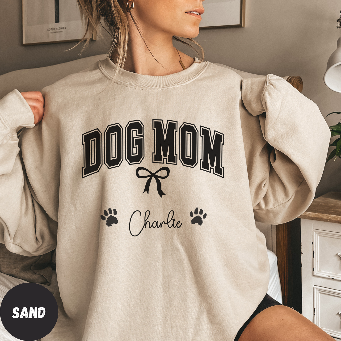 Custom Dog Mom Sweatshirt