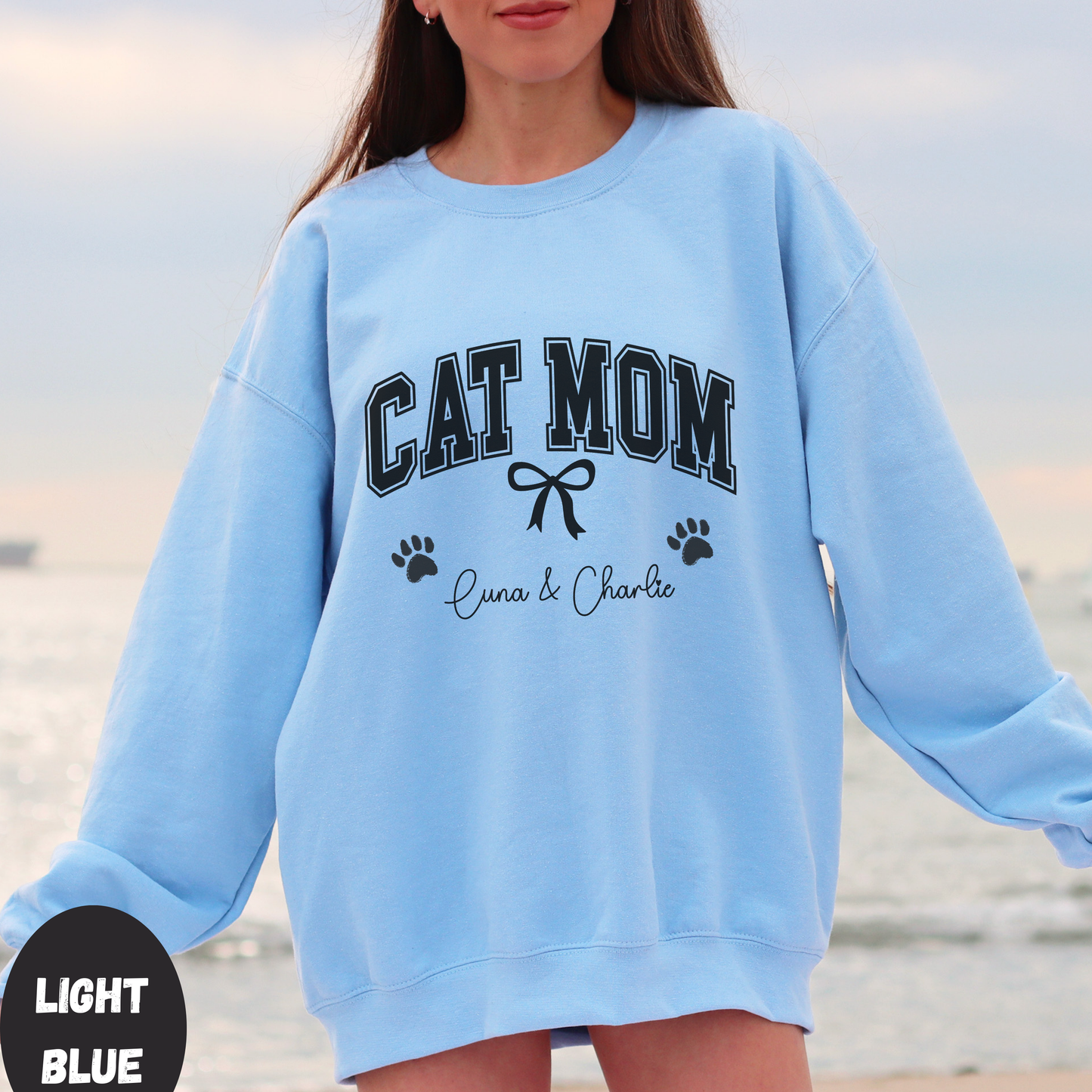 Custom Cat Mom Sweatshirt