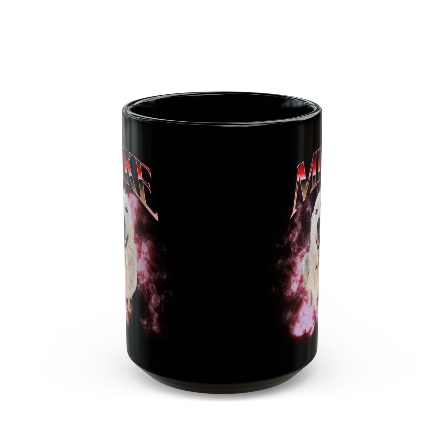 Custom Pet Mug Using Pet Photo + Name - Red And All