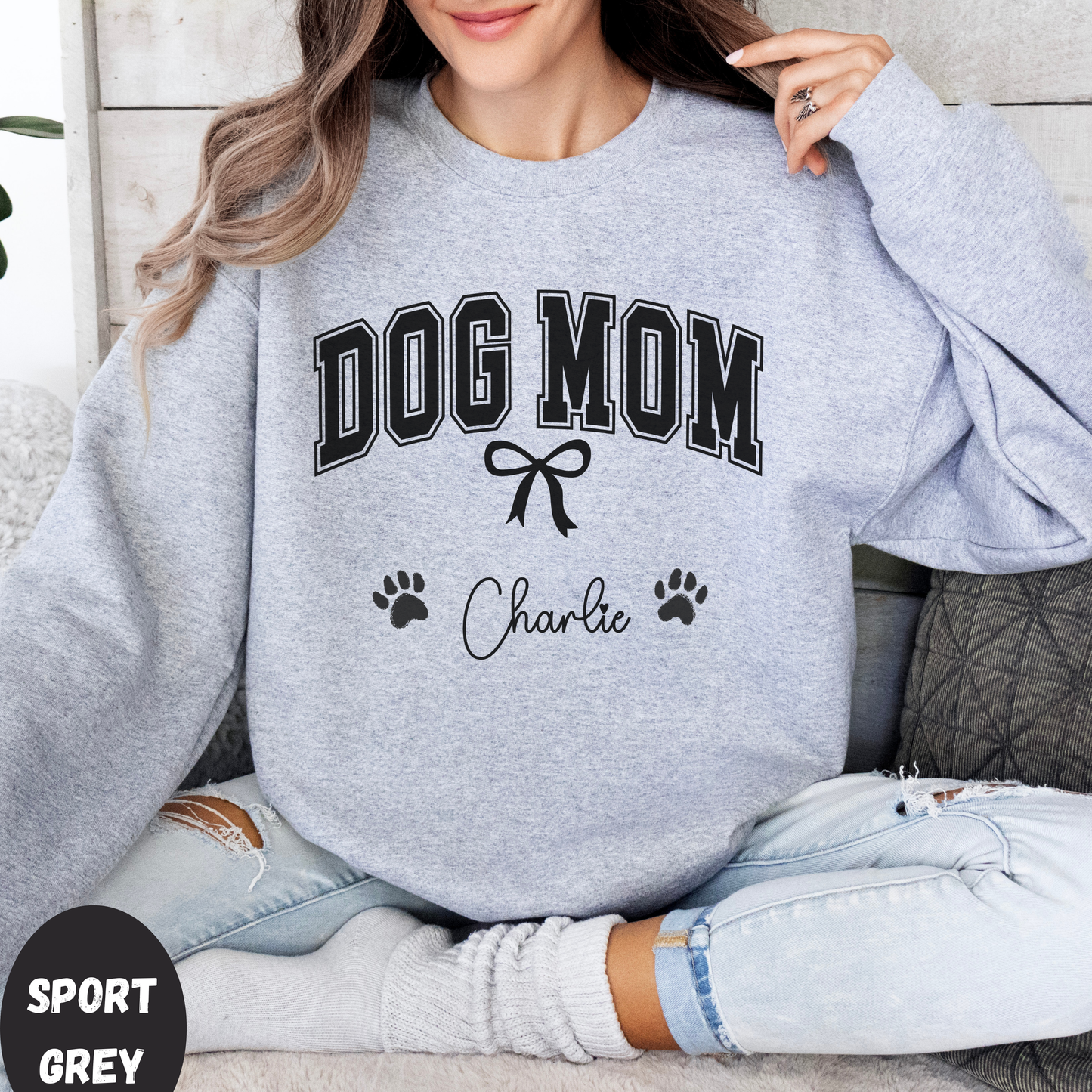 Custom Dog Mom Sweatshirt