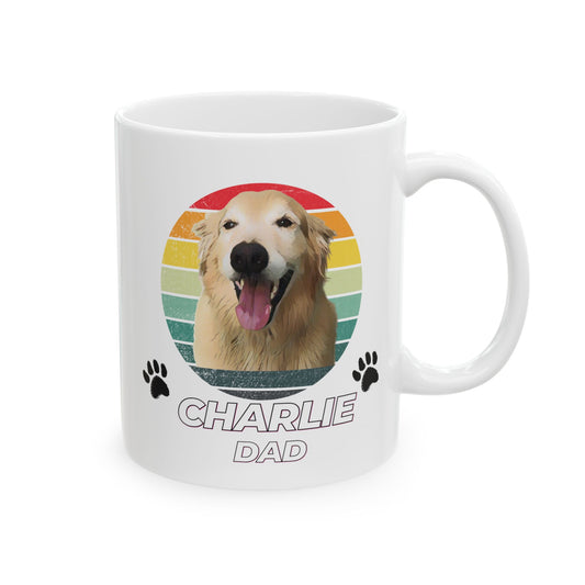 Custom Vintage Pet Portrait Mug