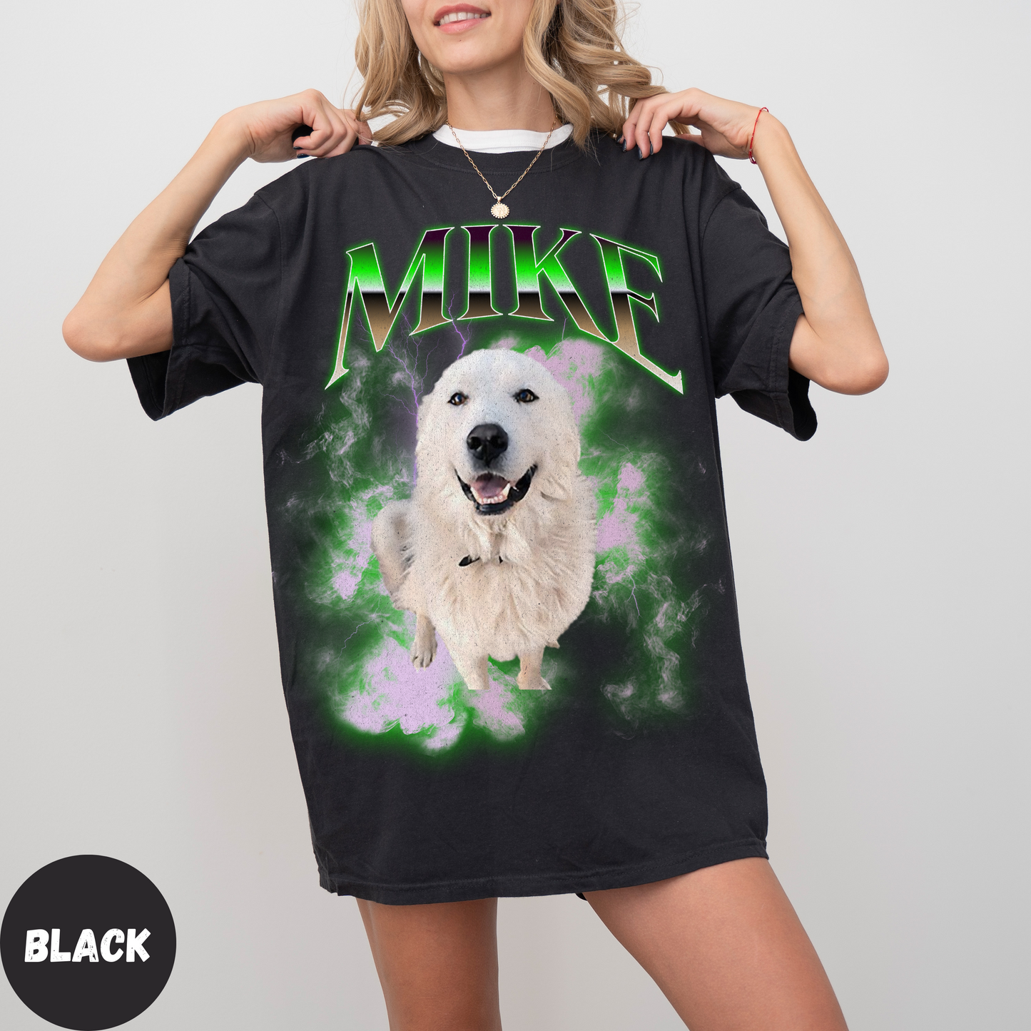 Comfort Colors Custom Dog Bootleg - Green Design