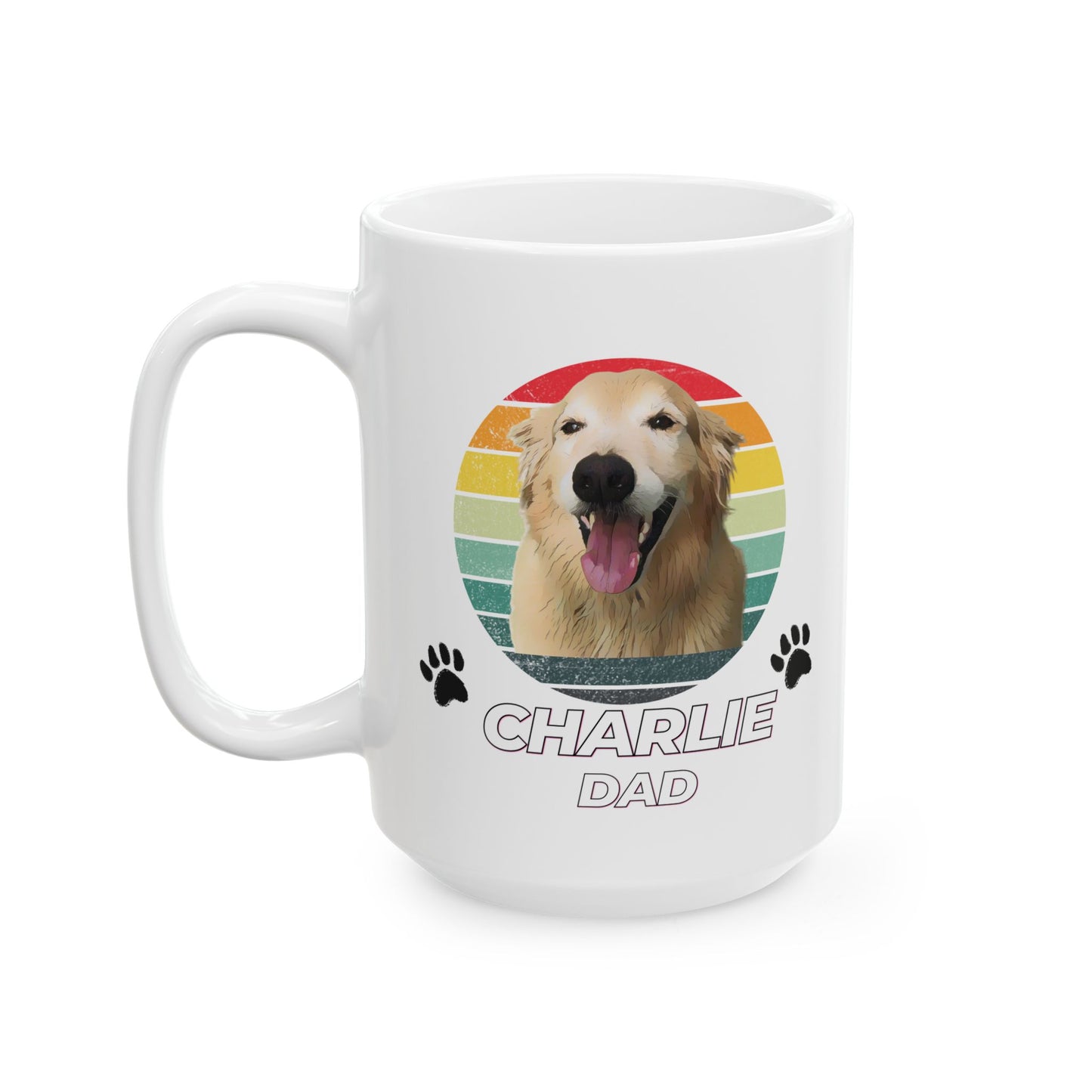 Custom Vintage Pet Portrait Mug