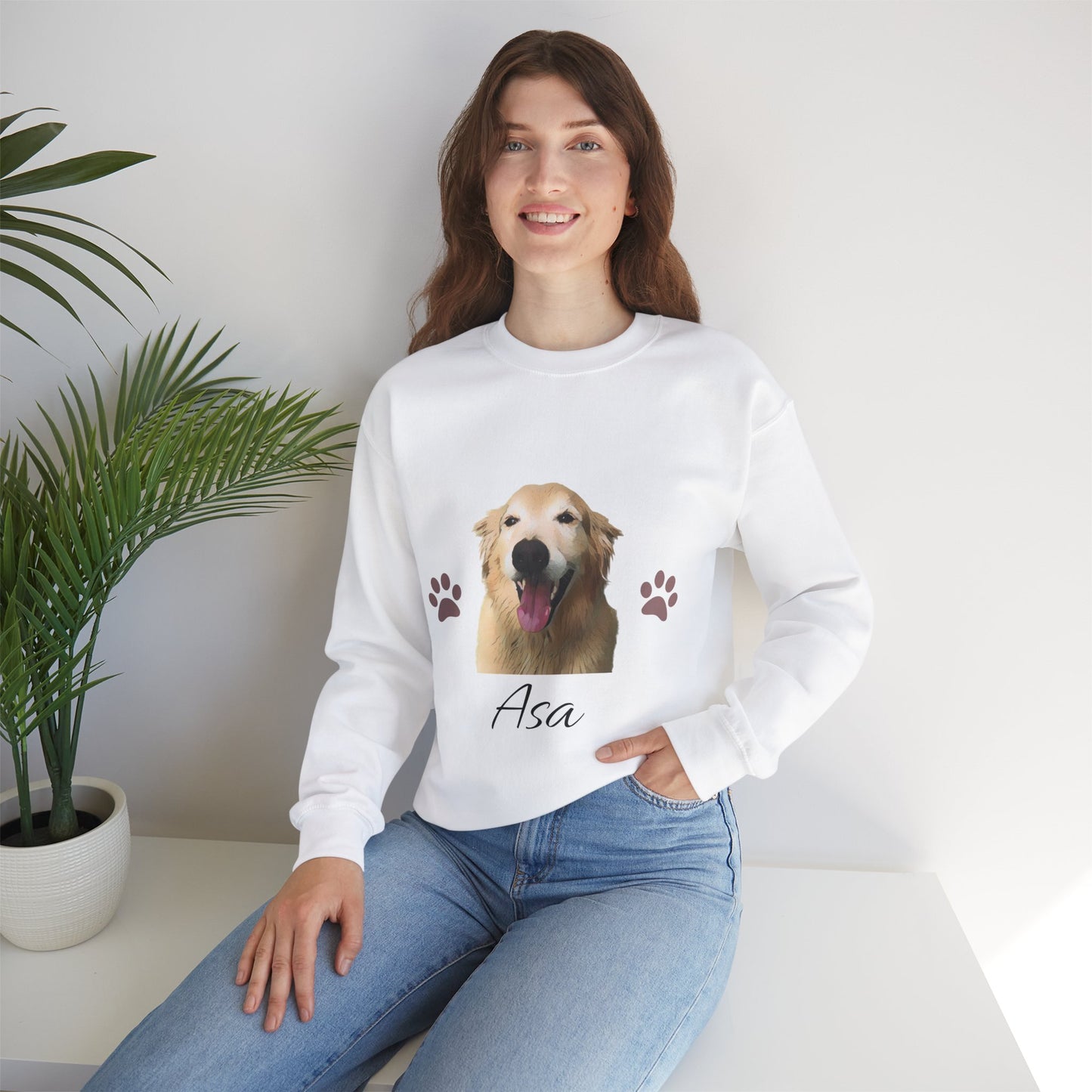 Custom Dog Face Sweatshirt