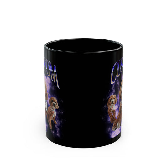 Custom Pet Mug Using Pet Photo + Name - Blue And All