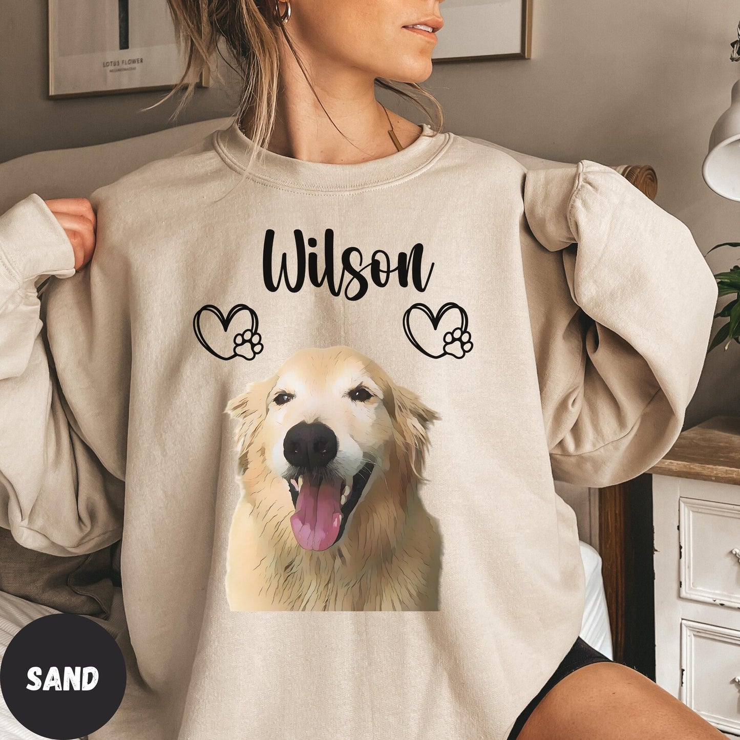 Custom Dog Face Sweatshirt